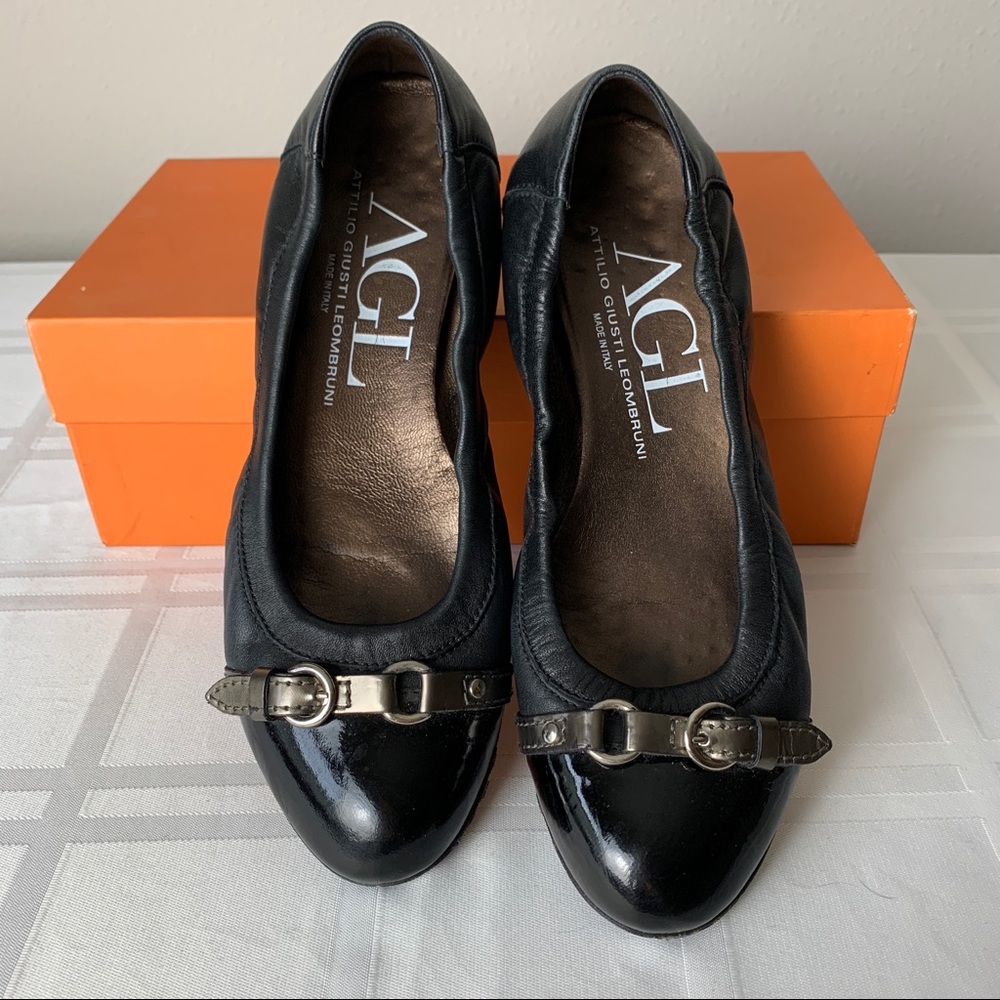 AGL Black Flats size 39